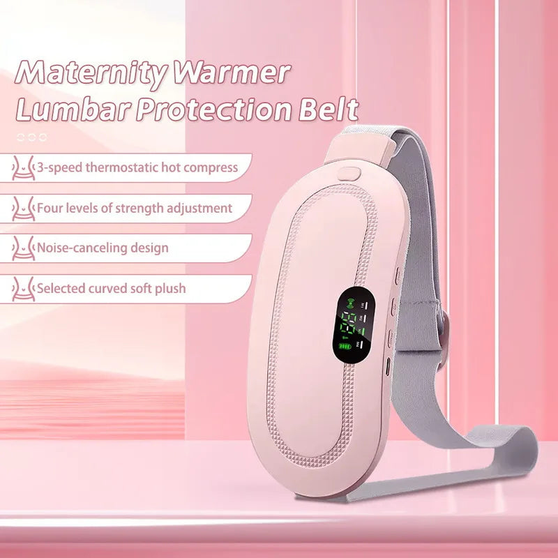 Ceinture chauffante intelligente pour soulager les douleurs et crampes menstruelles, masseur abdominal vibrant, appareil de thérapie par ceinture lombaire électrique